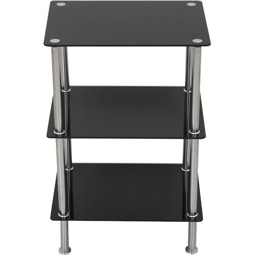 AVF Group S33-A 3-Tier Square Glass Shelving Unit