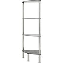 AVF Group Small Four-Tier Corner Shelving Unit