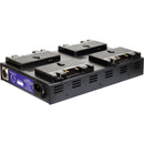 BlockBattery LOGOS Quad Charger for LOGOS 150i Gold Mount Batteries