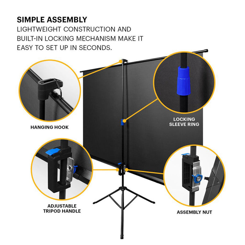 Kodak 100" 16:9 Tripod Projector Screen (Matte White)