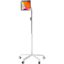 CTA Digital Metal Sanitizer Bottle Holder for Mobile Floor Stands (White)