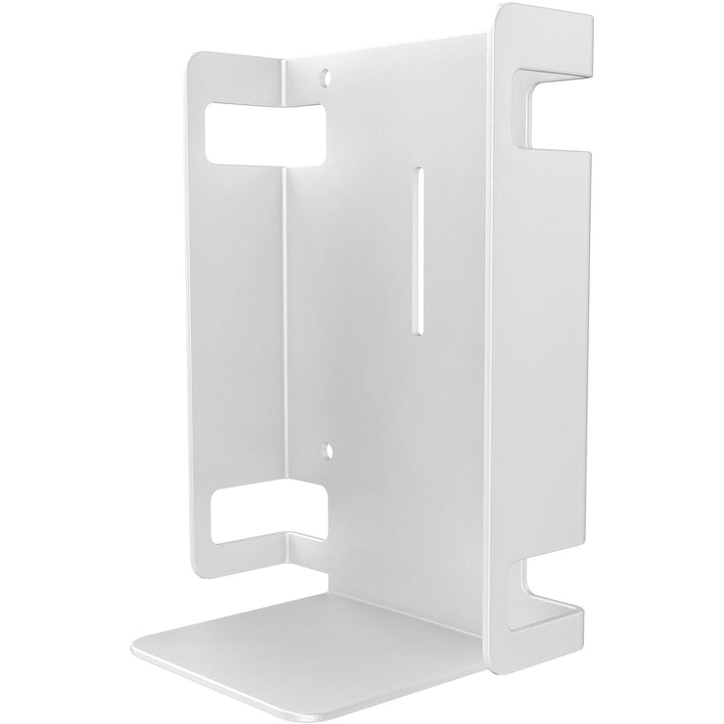 CTA Digital Metal Sanitizer Bottle Holder for Mobile Floor Stands (White)