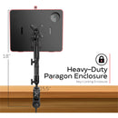 CTA Digital Custom Flex Desk Clamp Mount with Security Enclosure for 10.2" iPads and Select Other Tablets