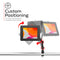 CTA Digital Custom Flex Desk Clamp Mount with Security Enclosure for 10.2" iPads and Select Other Tablets