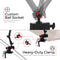 CTA Digital Custom Flex Desk Clamp Mount with Security Enclosure for 10.2" iPads and Select Other Tablets