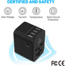 Adonit PD-4A1C 30W Universal World Travel Adapter (Black)