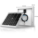 ACOPower 10-Watt Monocrystalline Solar Panel, 12V