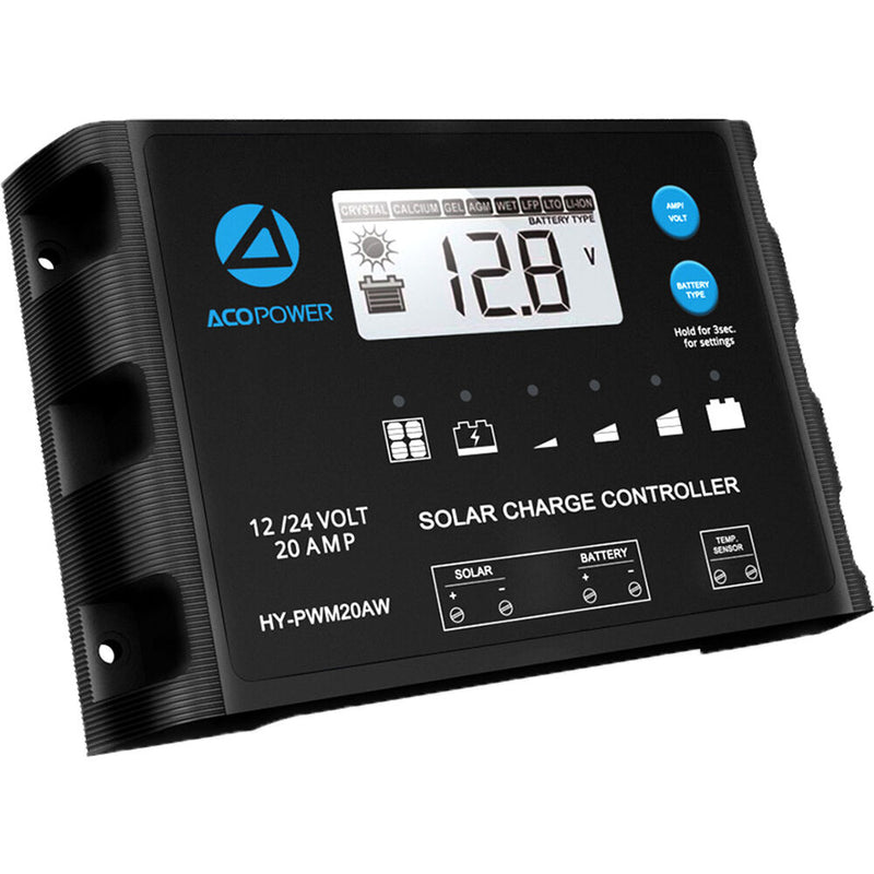 ACOPower Waterproof ProteusX 20A PWM Solar Charge Controller