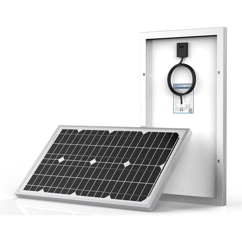 ACOPower 30-Watt Monocrystalline Solar Panel, 12V