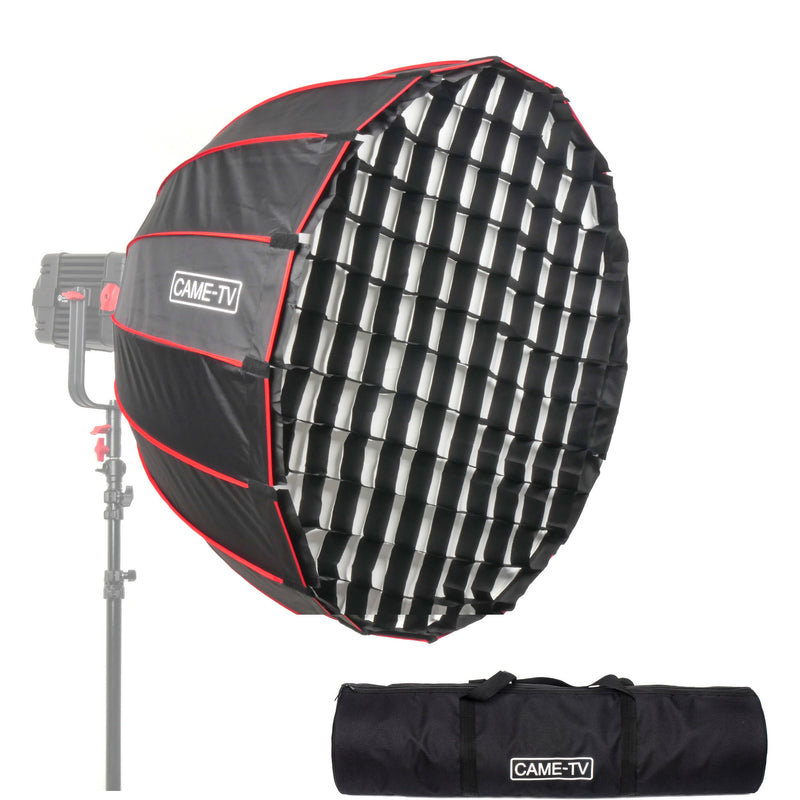 CAME-TV Quick Set Up Softbox 120 with Grid and Bowens Speed Ring (47.2")