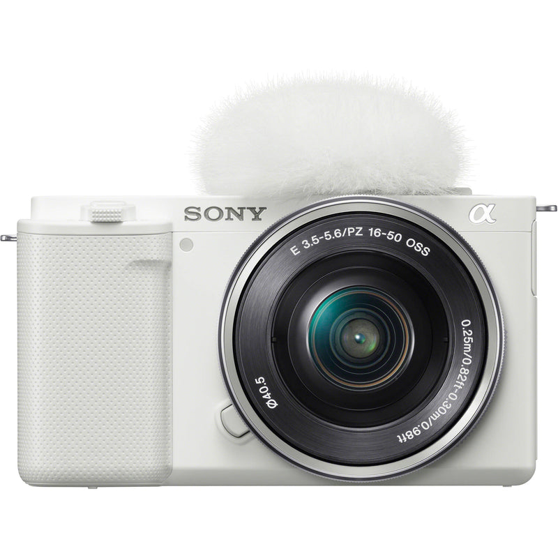 Sony ZV-E10 Mirrorless Camera with 16-50mm Lens (White)