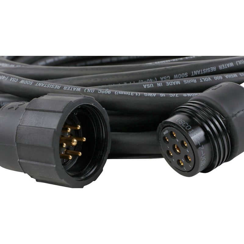 Lex Products EverGrip Cable Extension 100' Ext Motor Molded 7P Socapex Cable