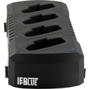 IFBlue IFBR1C 4-Person Bodypack IFB Receiver Kit with Charging Dock (B1: 537 to 614 MHz)