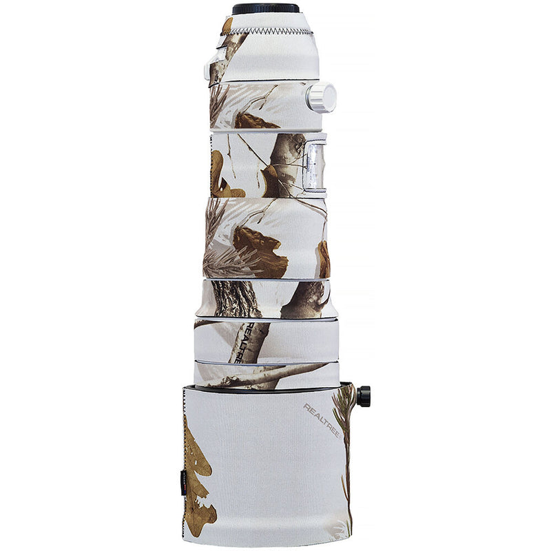 LensCoat Lens Cover for Olympus M.Zuiko Digital ED 150-400mm f/4.5 TC1.25x IS Pro Lens (RealTree AP Snow Camo)