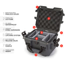 Nanuk 908 Hard Utility Case with Padded Divider Insert (Graphite)