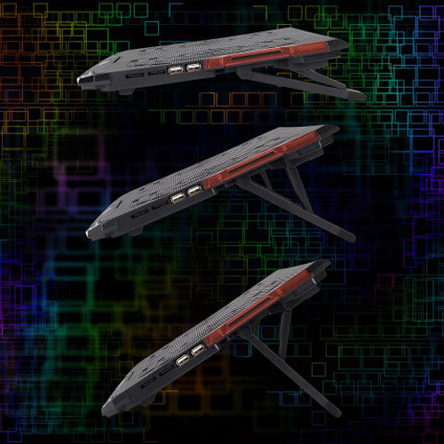 Enhance Cryogen 2 Gaming Laptop Cooling Stand (Black with Red LEDs)