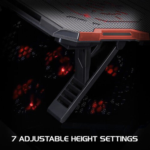 Enhance Cryogen 2 Gaming Laptop Cooling Stand (Black with Red LEDs)