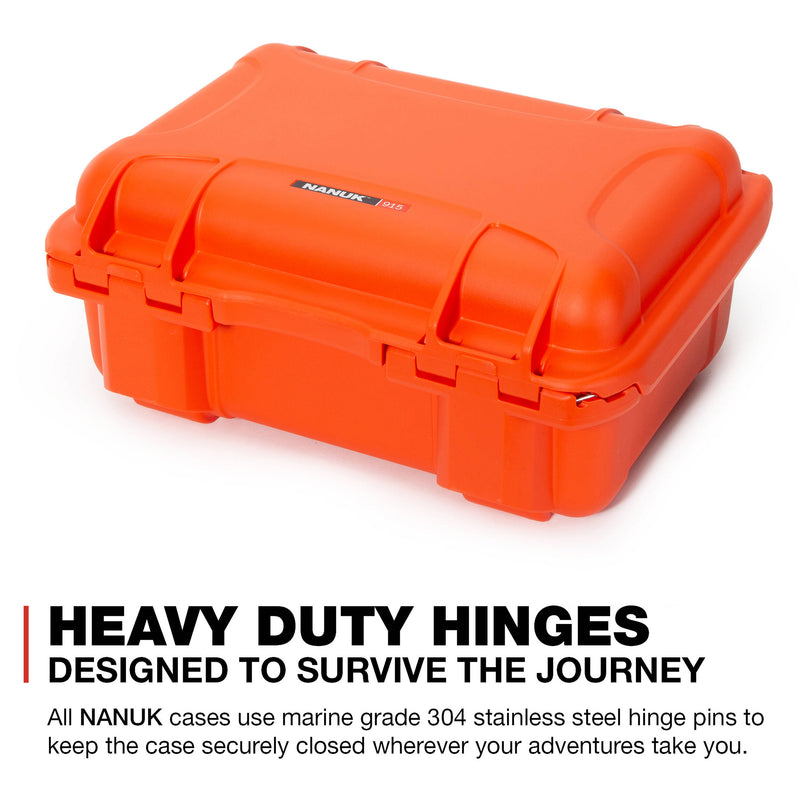 Nanuk 915 Hard Utility Case without Insert (Orange)