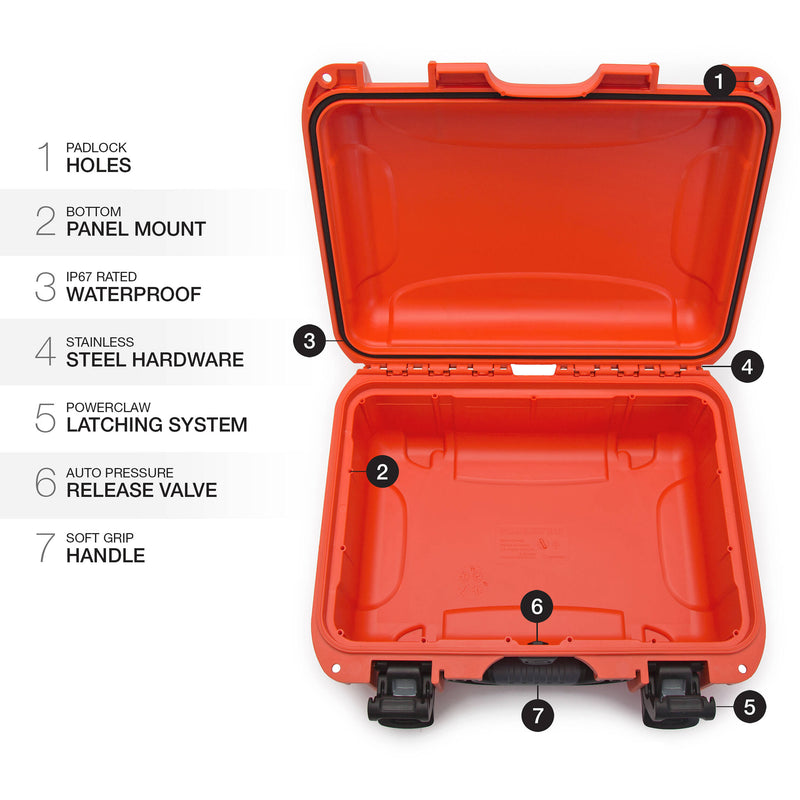 Nanuk 915 Hard Utility Case without Insert (Orange)