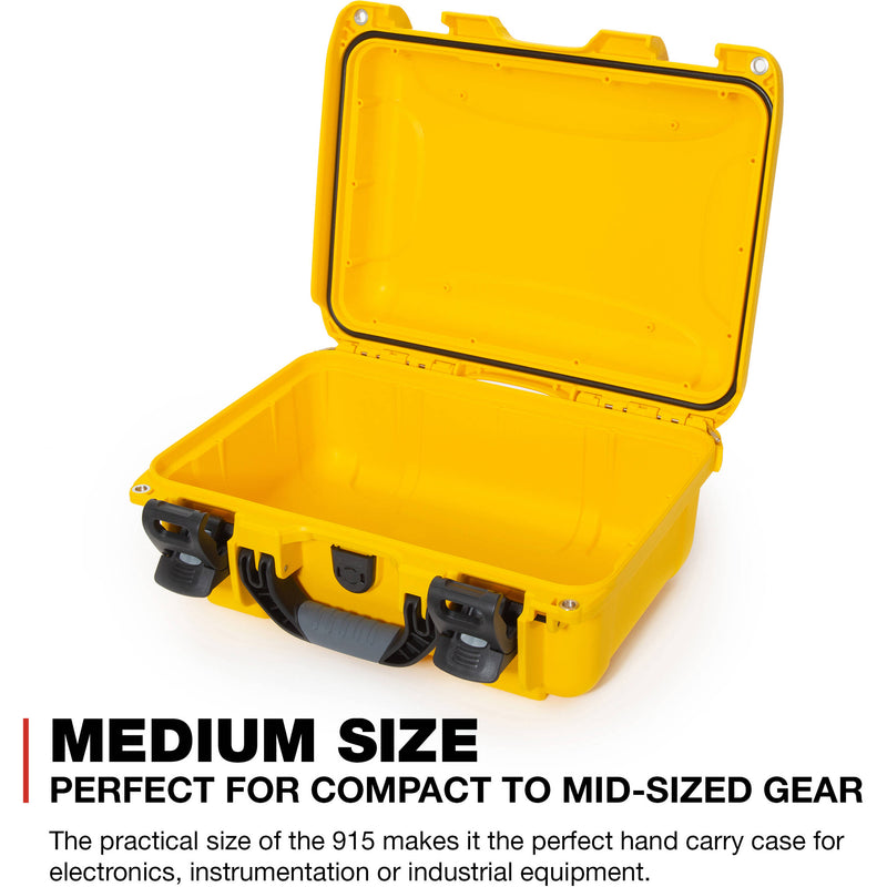 Nanuk 915 Hard Utility Case without Insert (Yellow)
