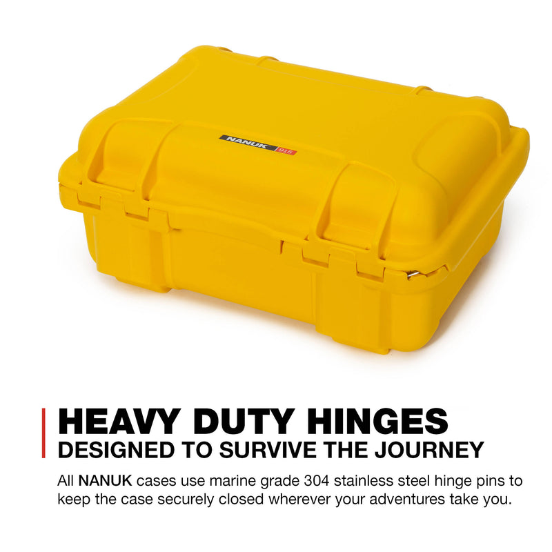 Nanuk 915 Hard Utility Case without Insert (Yellow)