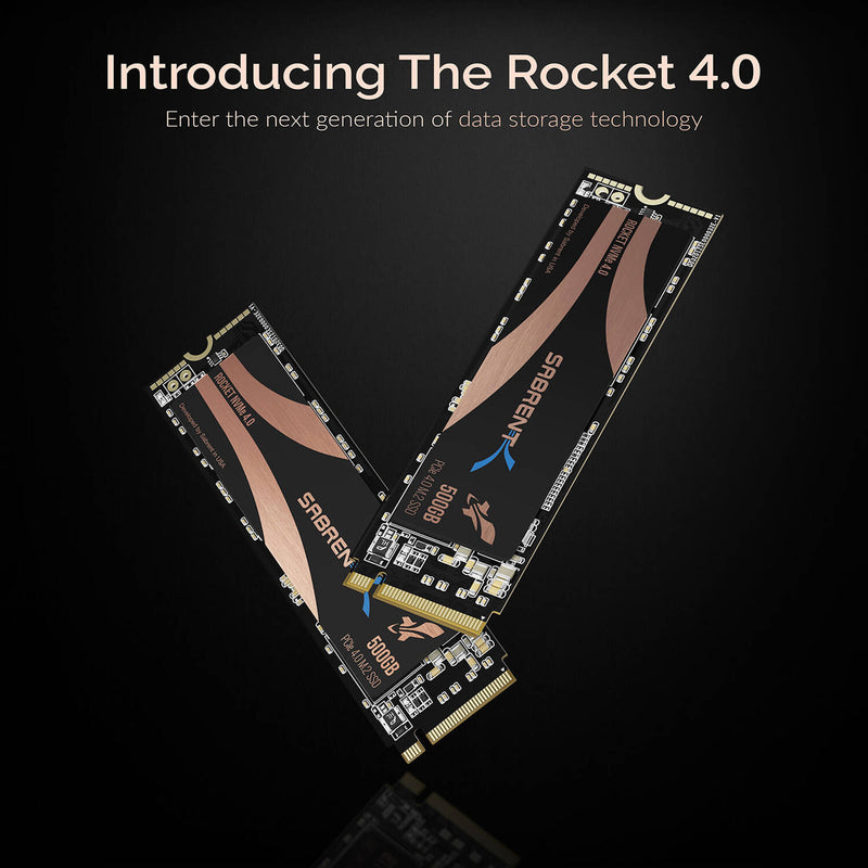 Sabrent 500GB Rocket NVMe PCIe 4.0 M.2 2280 Internal SSD with Heatsink