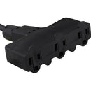 Pro Co Sound E-Cord Electrical Extension Cord with 3 Outlet Power Block (12-Gauge) - 25'
