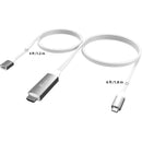 j5create USB-C Male to 4K HDMI Male Cable with USB Type-C Charging Cable