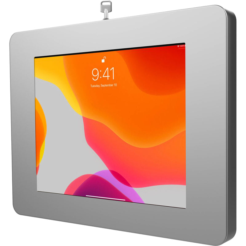 CTA Digital Locking Tablet Wall Mount for Select iPads, Galaxy Tablets, and More (Silver)