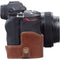 MegaGear Ever Ready Genuine Leather Camera Half Case for Nikon Z 5 (Brown)