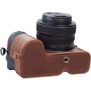 MegaGear Ever Ready Genuine Leather Camera Half Case for Nikon Z 5 (Brown)