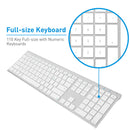 Macally Wireless Bluetooth Keyboard (Aluminum Silver)