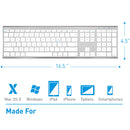 Macally Wireless Bluetooth Keyboard (Aluminum Silver)