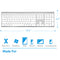 Macally Wireless Bluetooth Keyboard (Aluminum Silver)