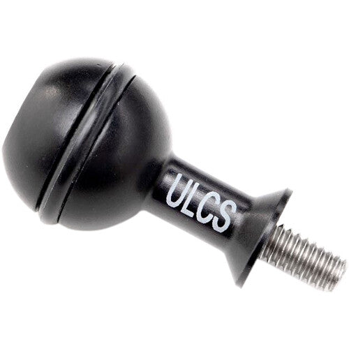 Ultralight Ball Adapter with 1.75" x 1/4"-20 Bolt and Washer for Handles (Black)