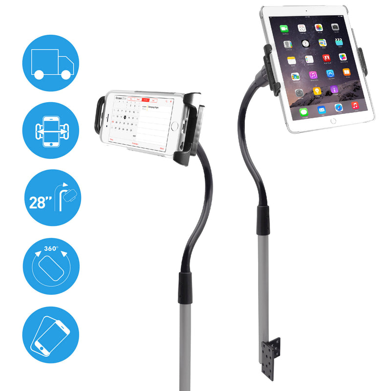 Macally Car/Truck Seat Rail Floor Mount for Tablet and Phone