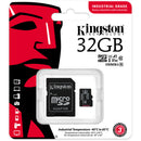 Kingston 32GB Industrial UHS-I microSDHC Memory Card with SD Adapter