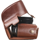 MegaGear Ever Ready Genuine Leather Camera Case for FUJIFILM X-E4 (Brown)