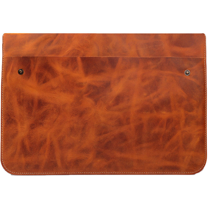 MegaGear Genuine Leather Sleeve Bag for 15-16" Laptop (Camel)