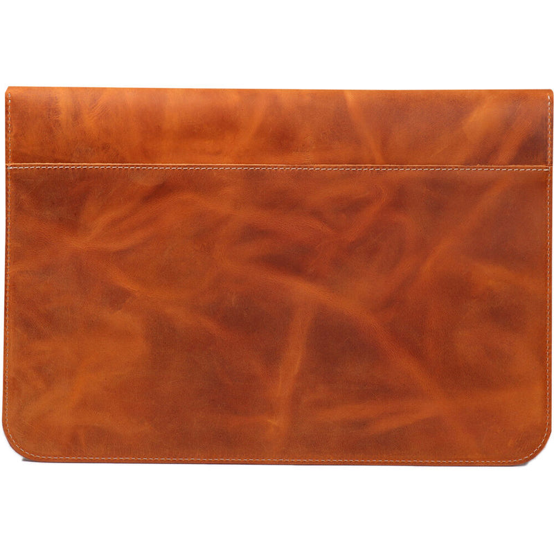 MegaGear Genuine Leather Sleeve Bag for 15-16" Laptop (Camel)