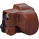 MegaGear Brown Ever Ready Genuine Leather Camera Case