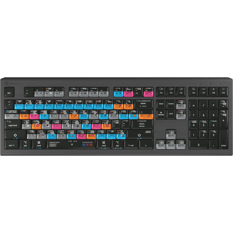 Logickeyboard ASTRA 2 Backlit Keyboard for Adobe Graphic Designer (Mac, US English)