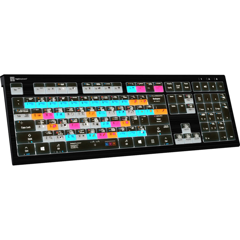 Logickeyboard ASTRA 2 Backlit Keyboard for Adobe Graphic Designer (Windows, US English)