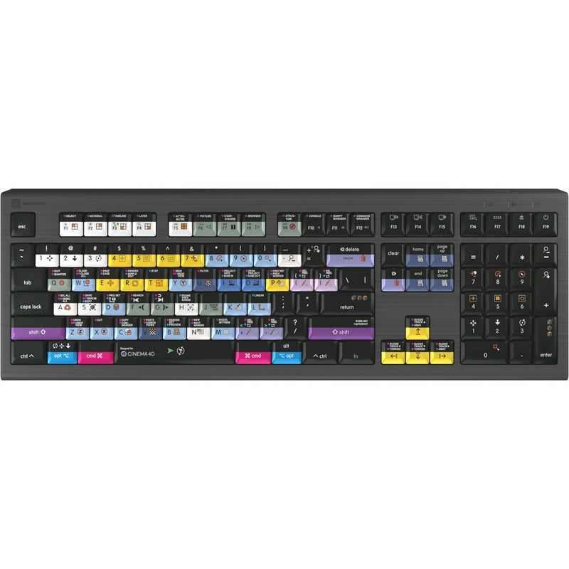 Logickeyboard ASTRA 2 Backlit Keyboard for Cinema 4D (Mac, US English)