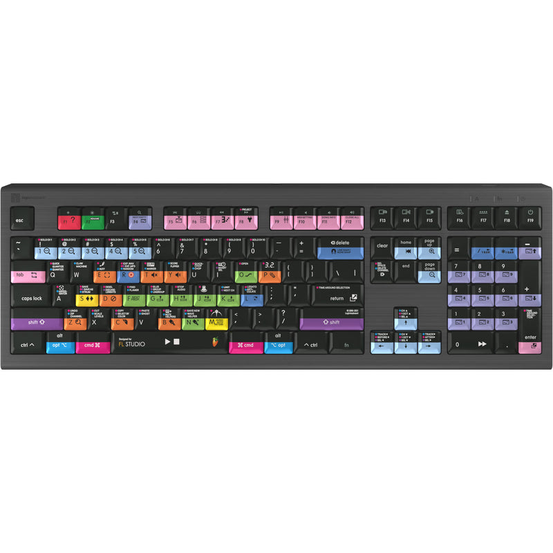 Logickeyboard ASTRA 2 Backlit Keyboard for FL Studio (Mac, US English)