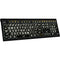 Logickeyboard ASTRA 2 Large-Print White-on-Black Wired Keyboard (Mac, US English)