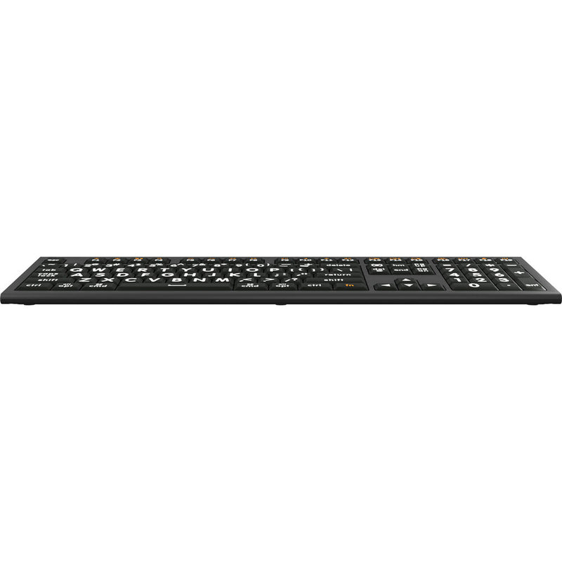 Logickeyboard ASTRA 2 Large-Print White-on-Black Wired Keyboard (Mac, US English)