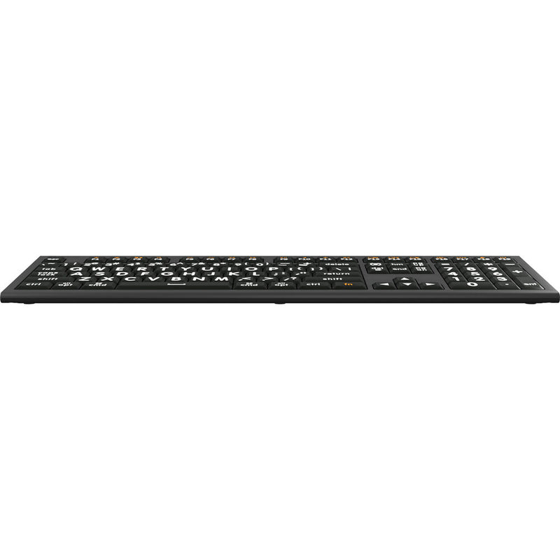 Logickeyboard ASTRA 2 Large-Print White-on-Black Wired Keyboard (Mac, US English)