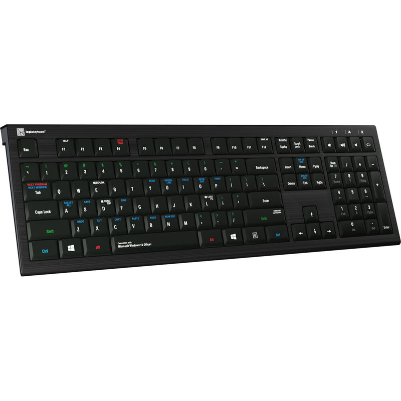Logickeyboard ASTRA 2 Windows Shortcut Keyboard (US English)