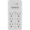 SANUS On-Wall 6-Outlet Surge Protector with Pivoting Outlets